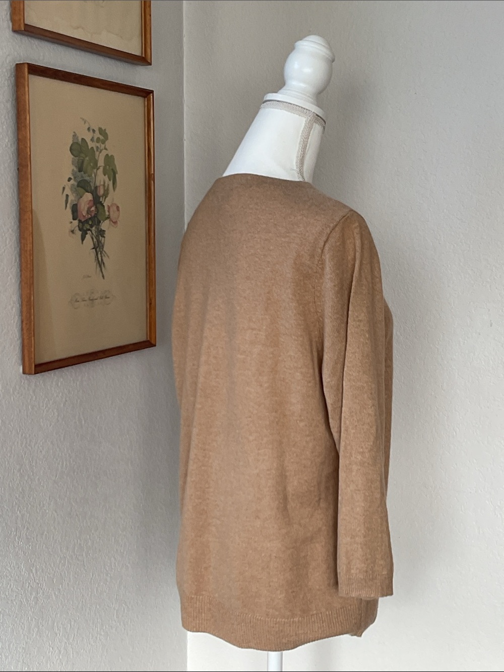 Talbots Cashmere Crewneck Sweater Camel XL - Picture 2 of 6